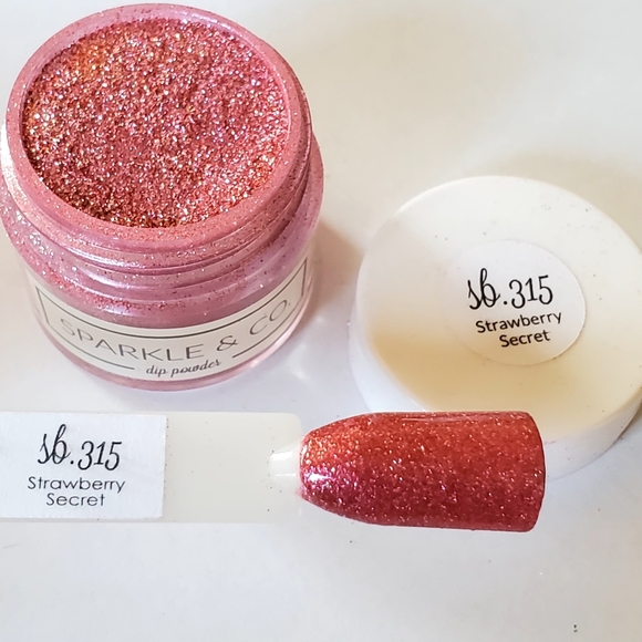 Sparkle & Co  sb.315 Strawberry Secret Mini Dip Powder - Picture 4 of 4